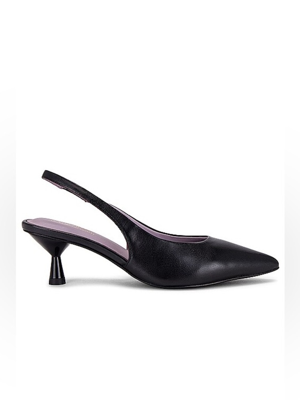 SEYCHELLES Brooklyn Slingback Heels Black Leather Pumps Size 6